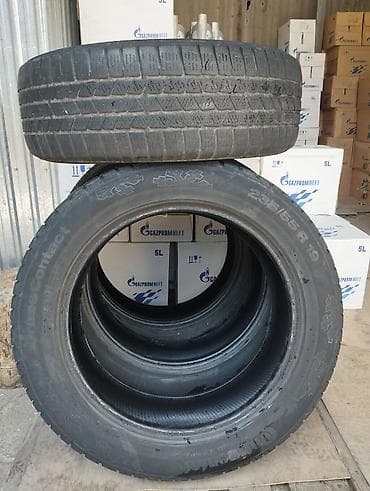 Шины 235 / 55 / R 19, Зима, Б/у, Комплект, Легковые, Германия, Continental