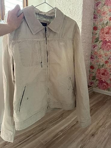 Личные вещи: Мужская лёгкая куртка-ветровка - Цвет: светло-бежевый (песочный) - — 1