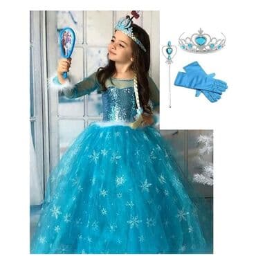 кыргызские национальные платья для девочек: Детское платье, цвет - Красный, Новый — 12