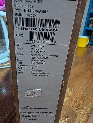 msi cyborg 15: Игровой ноутбук Acer Nitro V 16 (ANV16-42), цвет Shale Black — 2