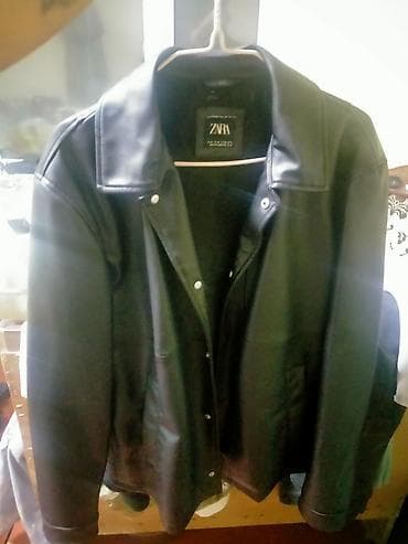 Пальто: Мужская куртка, M, Zara, Новый, цвет - Черный, Самовывоз — 1