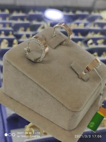 свадебные платья для покрытых: Набор украшений, Проба 925, Женские, Новый — 4