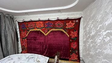 штора для душа: Настенный декоративный рушник/панно из бархата с вышивкой - Материал — 5