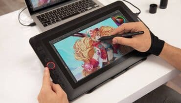 сколько стоит планшет для рисования на компьютере: Wacom, Жаңы, Өлчөмү A4, Bluetooth, Кабель, Менен шайкеш Терезелер — 2