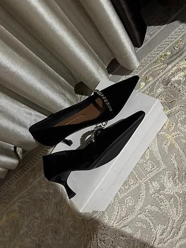 волейболный обувь: Элегантные женские туфли-лодочки - Цвет: черный - Материал верха — 1