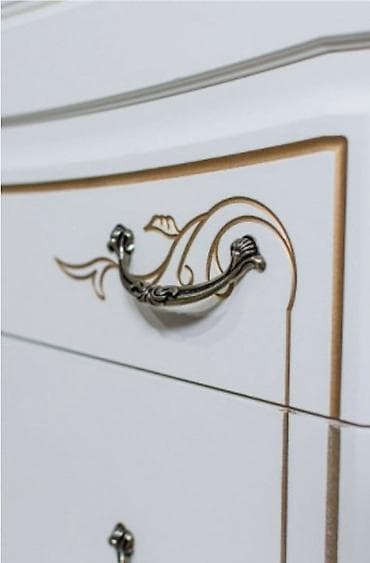 Стулья, табуретки: Спальный гарнитур, Б/у, Двуспальная кровать, Шкаф, Комод, Белоруссия, Дерево, Самовывоз, цвет - Белый — 5