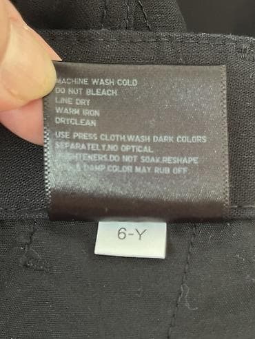 халат мед: Черные брюки карго - Прямой свободный крой, широкая штанина - Цвет — 7