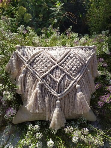 ароматизаторы для дома бишкек: Подушки декоративные в технике макраме В наличии и под заказ Возможно — 3