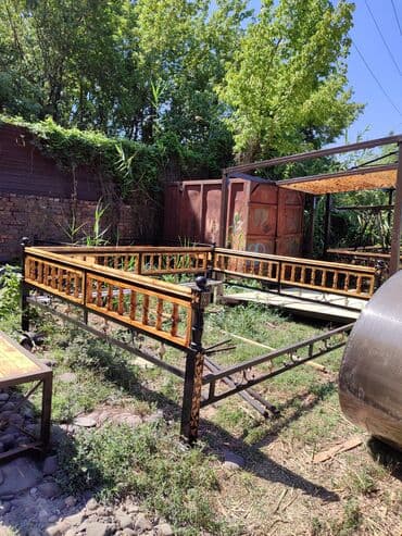 диван из палета: Тапчан 3 x 3 x 2 м, Металл — 13