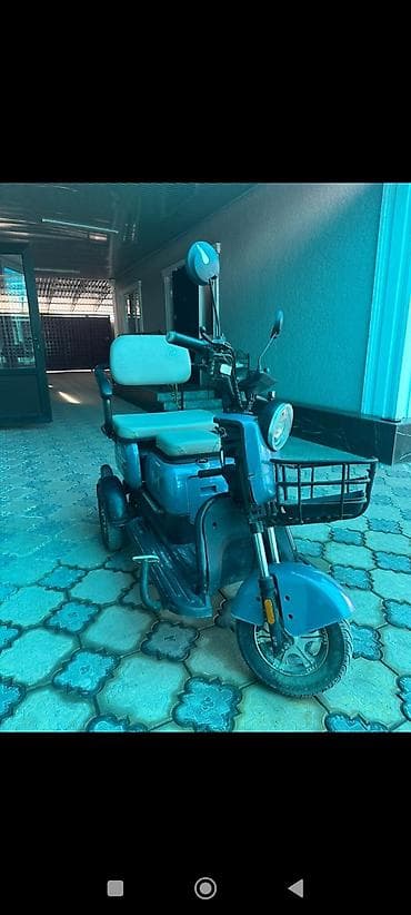 скутер электо: Электрический трёхколёсный скутер с двумя сиденьями - Тип — 2