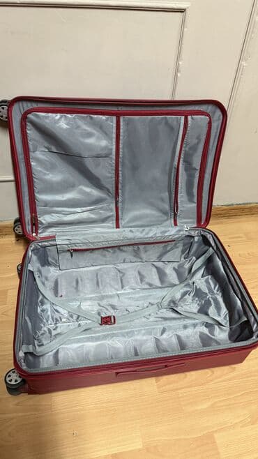 Чемоданы: Чемодан, Б/у, Материал: Полиэстер, Большой (более 70 л), Кодовый замок, На колесах, С выдвижной ручкой — 6