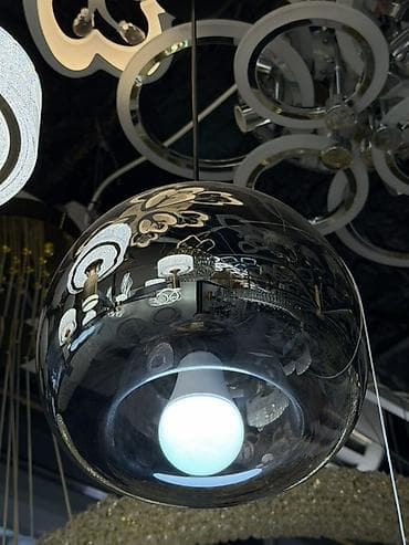 study lamp: Подвесной светильник-сфера - Тип: одинарный подвес - Форма плафона — 1