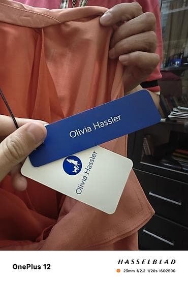 Платье Olivia Hassler - Цвет: терракотово-персиковый - Длина: миди - — 2