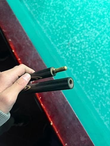 Электротранспорт: Разборный кий для русского бильярда (2 части) вес 690-700 дерево граб — 1