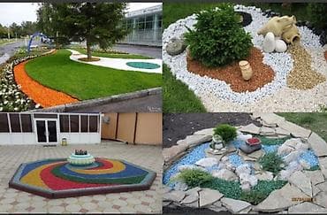 купить папоротник комнатный: Декоративный окрашенный щебень для ландшафтного дизайна - Фракции — 5