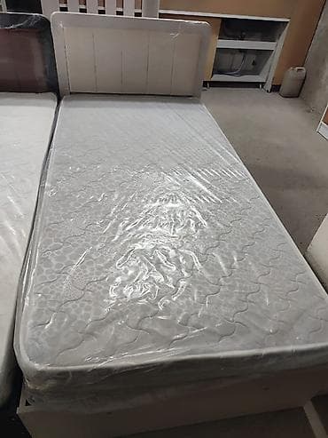 Бир кишилик керебет, Матрасы бар, узуну - 190 см — 1