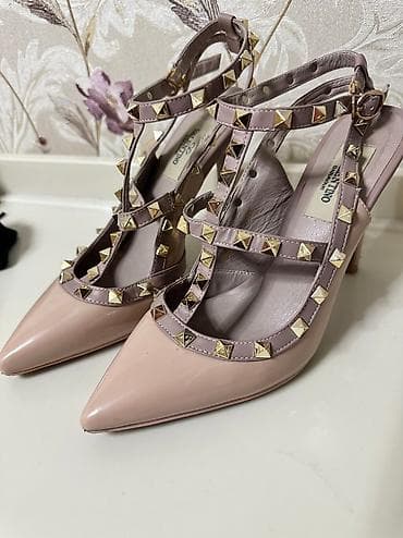 Туфли, 38, Valentino, Б/у, цвет - Бежевый, Самовывоз