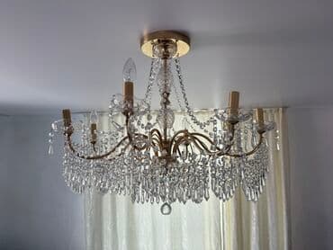 комнатные цветы токмок: Элегантная потолочная люстра с шестью рожками, выполненная в — 1