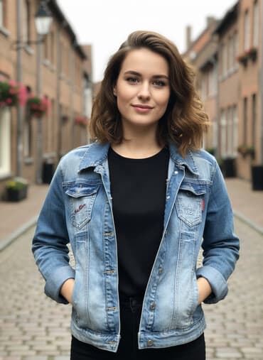 брендовые мужские спортивные костюмы из турции: Джинсовая куртка, Осень-весна, 2XL — 1