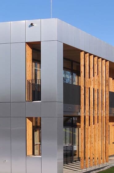 Дизайн, проектирование: Вентилируемые фасады из алюкобонд-панелей (композитные алюминиевые — 4