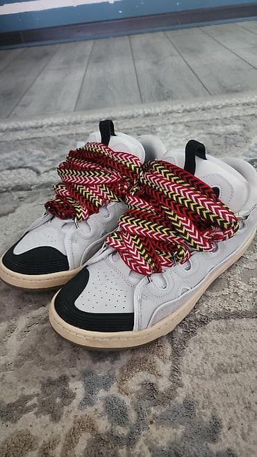 apple magic mouse 2: LANVIN CURB Кроссовки высокие, мужские, размер EU 42. Бело‑серый верх — 1