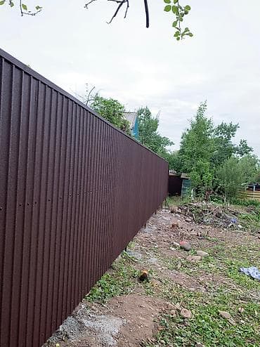 Строительные леса, стойки: Устанавливаем Заборы из профнастила под ключ! Вам больше не нужно — 8