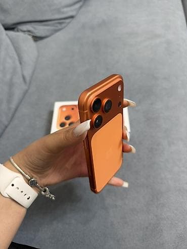 iphone cs max: IPhone 17 Pro, Б/у, 256 ГБ, Оранжевый, Коробка, 97 % — 3