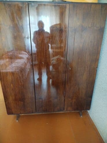 деревянная мебель для спальни: Уктоочу бөлмө гарнитуру, Колдонулган, Жыгач, түсү - Күрөң — 1