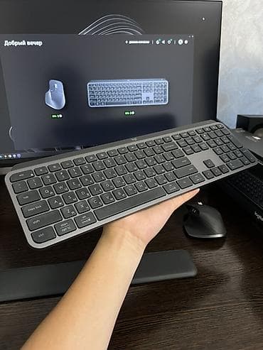 Стол компьютерлери жана комлектөөчүлөр: Клавиатура, Logitech, Кайчы, Bluetooth, Зымдуу туташтыруу, Өлчөмү: 100% — 4