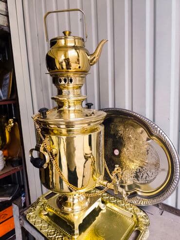 старинный самовар на дровах: Самоор, Колдонулган, Өзү алып кетүү — 5