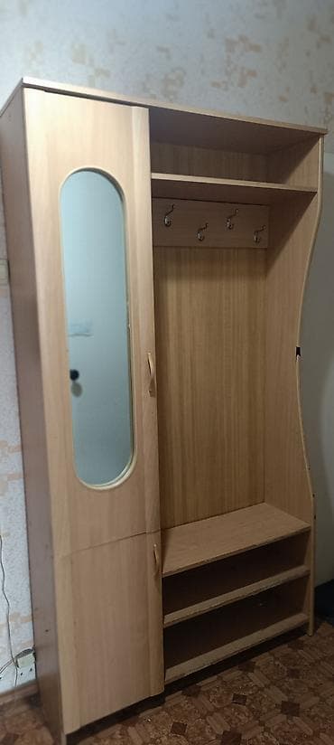 полка под раковину: Шкаф-прихожая, С зеркалом, ЛДСП — 1