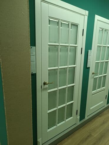 дверь хайтек: Балконная дверь, Новый, Со стеклом, Деревянная — 23