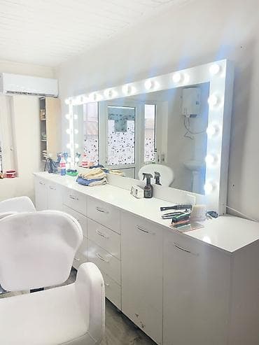 раковина для салона красоты: Зеркало с подсветкой 12000сом. Кресло 6000сом (1шт ) — 4