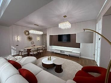 discovery studio: 3 комнаты, 105 м², Асанбай мкр Элитка, 9 этаж, Дизайнерский ремонт — 3