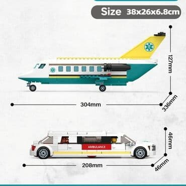 самолёт на пульте управления: Конструктор Пассажирский самолёт 🚄 Длина 30 см Зелёный 1800 сом — 2