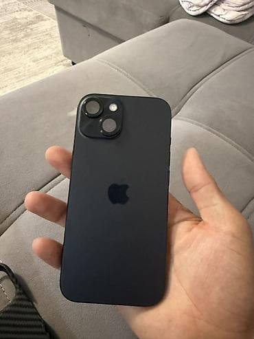 iphone 15 mini: IPhone 15, Б/у, 128 ГБ, Midnight, Чехол, 83 % — 3