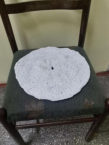 дорожка для ванной: Вязаные круглые подставки/коврики ручной работы. Описание: - Форма — 1