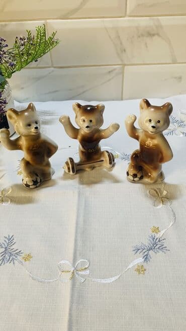 большое мишка: 🔥📌Фарфоровая композиция Олимпийские Мишки Полонное Цена за 3 — 1