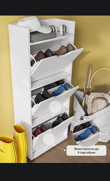 Тумбы и подставки для обуви: Тумба и подставка для обуви, Новый, Другой материал, Платная доставка, цвет - Белый — 3