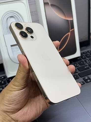 14 pro 256: IPhone 16 Pro Max, Б/у, 512 ГБ, Золотой, Коробка, 98 % — 3