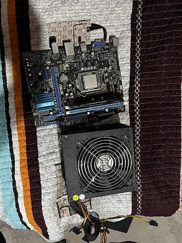 asrock h61m: Материнская плата для ПК, Б/у, Asus, LGA1155, Mini-ATX — 1