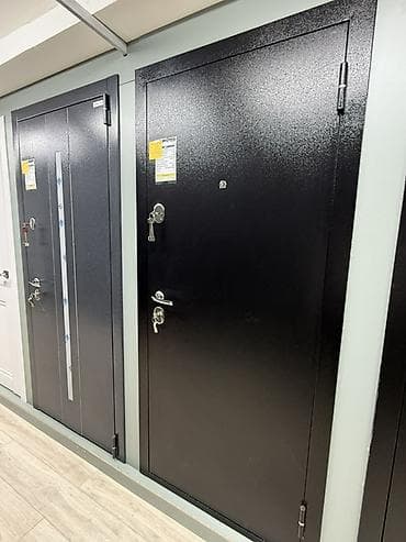 Двери для домов и квартир, Металлическая, Одностворчатая, цвет - Черный