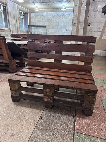 дереву: Скамейка Дерево, Со спинкой, Без крыши — 4