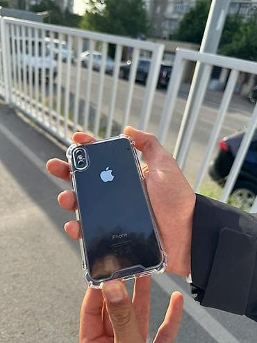 Мобильные телефоны и аксессуары: IPhone X, Б/у, 64 ГБ, Space Gray, Чехол, 71 % — 1