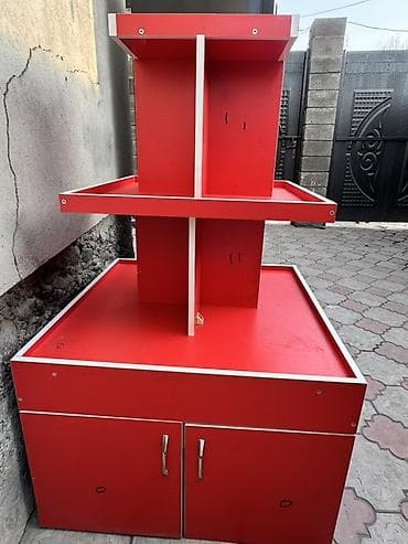 светящиеся камни: Торговый островной стеллаж-витрина - Материал: ЛДСП с кромкой ПВХ. - — 1