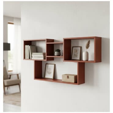 настенный полки: Книжная полка, ЛДСП, Подвесная — 1