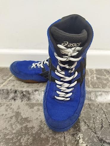 обувь асикс купить: Борцовки ASICS J902Y (борцовки/рестлинг) - Цвет: синий с черными — 3