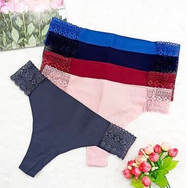 Бесшовные стринги в разных красивых оттенках . Ластовица из хлопока