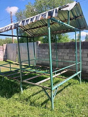 установка противопожарной сигнализации: Навес, Двускатный, Металл, Профнастил — 3