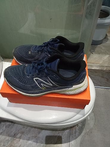 Ботинки: Мужские кроссовки, 42, New Balance, Б/у, цвет - Синий, Самовывоз — 1
